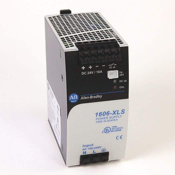 1606-XLS240E Allen-Bradley Performance Power Supply, 240W, 24-28V DC, 10A, 100-240V AC/DC Input