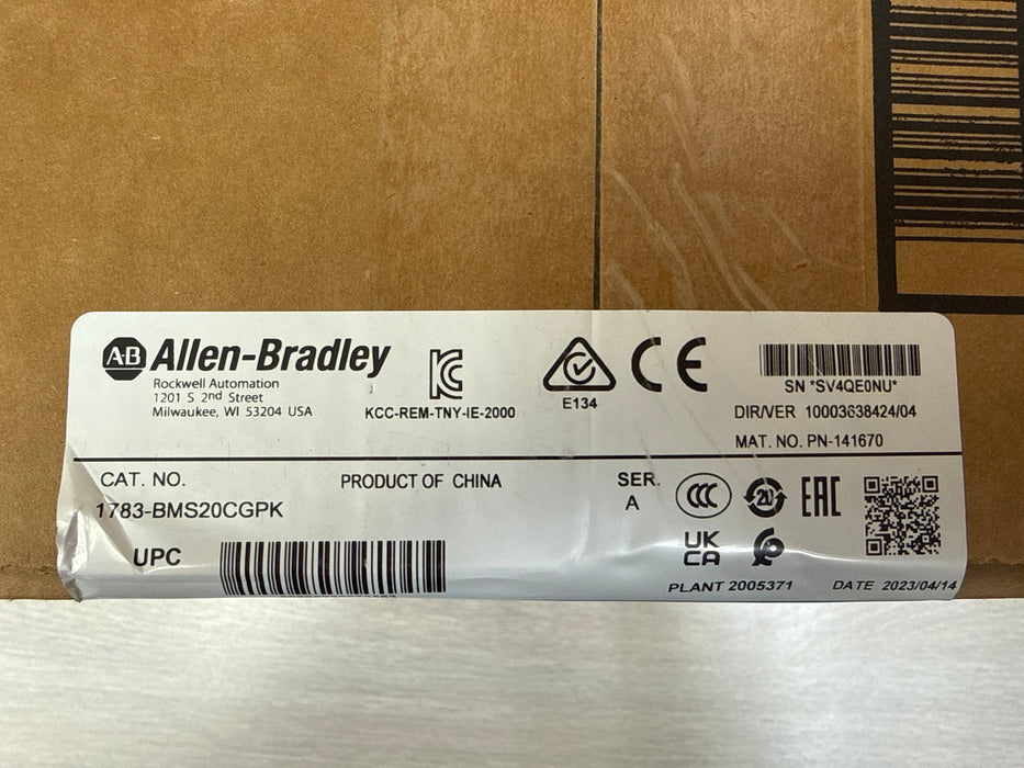 Allen-Bradley 1783-BMS20CGPK Stratix 5700 20-Port Managed Switch w/ Conformal Coating