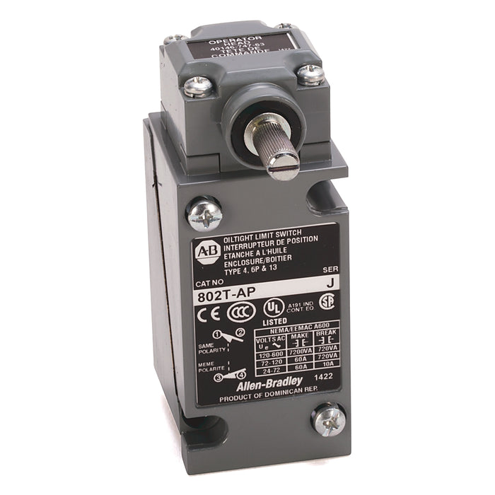 802T-AP – Allen-Bradley Limit Switch, Roller Lever, SPDT, New Surplus