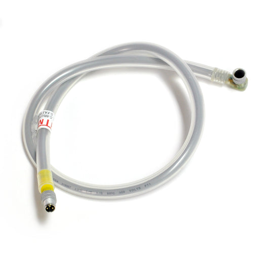 C-MS3TZ-T070.6+C-FA3TP-T070.6-S – HTM Sensors M8 Double Ended Cable Male Straight to Female Angled 0.6m Length LED Silicone Cover