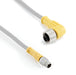 C-MS3TZ-T070.6+R-FA4/3TZ-T070.6 – HTM Sensors M8 Sensor Cable Male Straight - Female Angled 0.6 m TPE Jacket