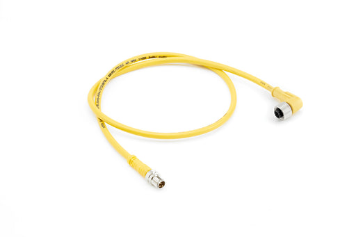 C-MS4TZ-V070.25+R-FA4TZ-V070.25 – HTM Sensors Double Ended Cable M8 A-Coded Male Straight M12 A-Coded Female Angled PVC 0.25 m 4 Pin