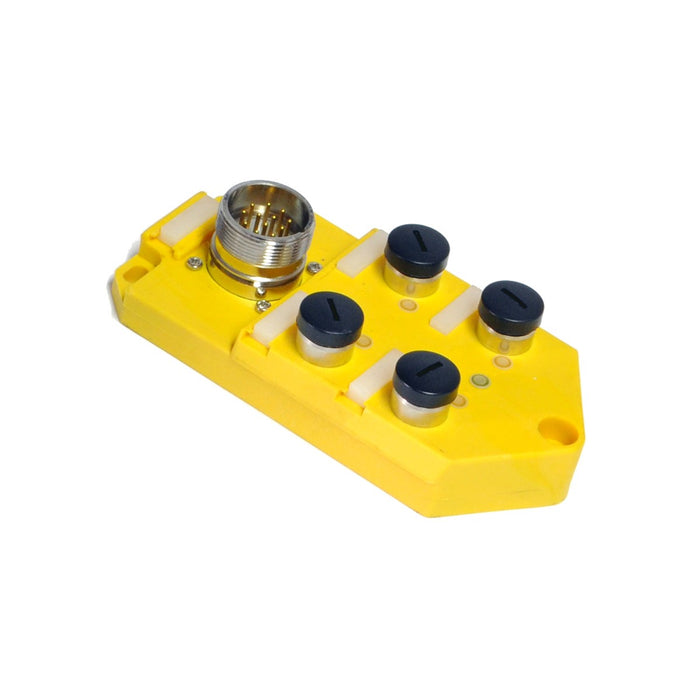 ALTR4-5/3NA-T12 – HTM Sensors Distribution Block for Sensor Cables 4-ports NPN M23 12 Pin Connector