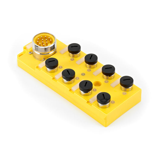 DLTR8-5/4UZ-TZ12 – HTM Sensors Distribution Block Single Occupancy 8x M12 Mini 12 Pin 60V AC / 75V DC