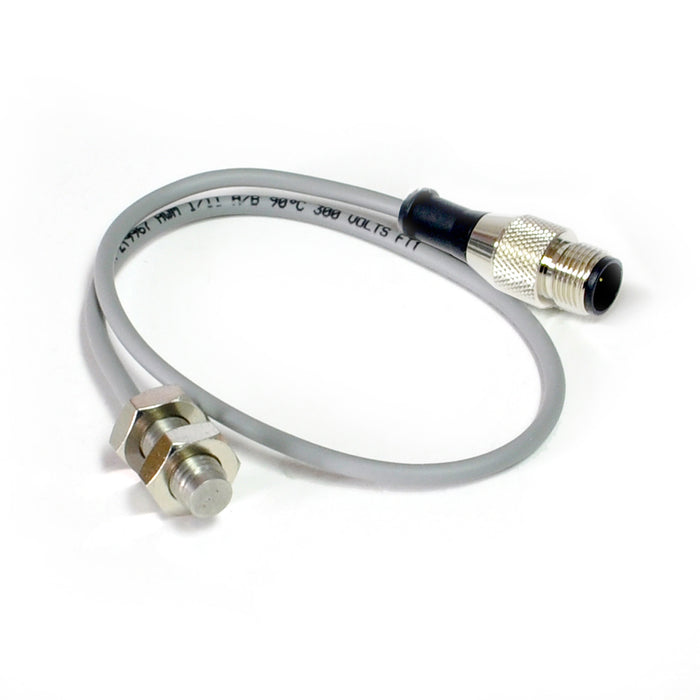 FCS1-0801P-A3S2+R-MS4TZV072/30CM PUR – HTM Sensors Inductive Proximity Sensor MetalHead Brand Stainless Steel Face and Body Shielded 8 mm