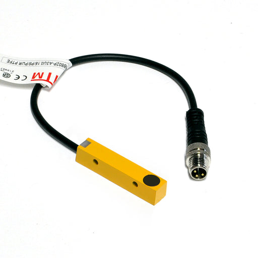 EQM1-8802P-A3U0.15/P8 PTFE – HTM Sensors Rectangular Extended Range Inductive Proximity Sensor Shielded 2 mm PNP NO M8 Connector