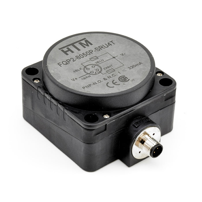 FQP2-8050U-AZU3 – HTM Sensors Inductive Proximity Sensor Rectangular Unshielded 50 mm AC/DC NO 7/8 Mini Connector