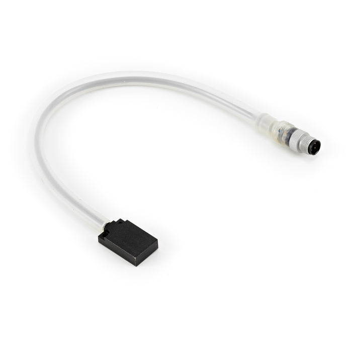 FQS1-2005P-S4U0.3/P12-PTFE-100C-S – HTM Sensors Inductive Proximity Sensor MetalHead Flat Pack PNP Selectable NO/NC Pigtailed with M12