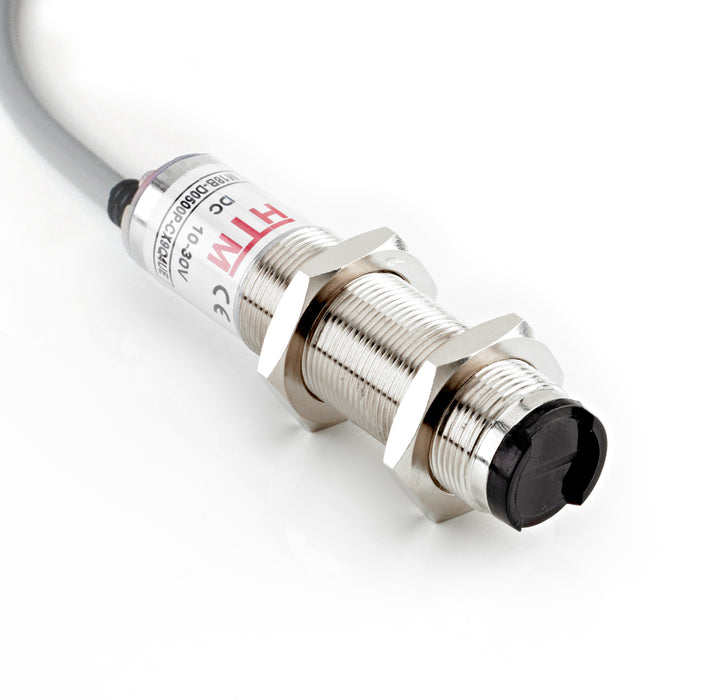 M18B-D0150A-LX9C3U2 – HTM Sensors M18 Prox-Style Photoelectric Sensor Diffused 150 mm AC Solid State Light On