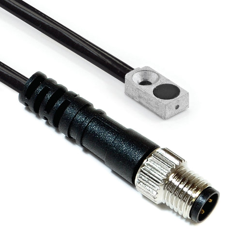 MQM1-8802P-A3U0.3/SP8-PTFE-120C – HTM Sensors Miniature Proximity Sensor Square Type Chrome Plated Brass Shielded 2 mm Range PNP NO