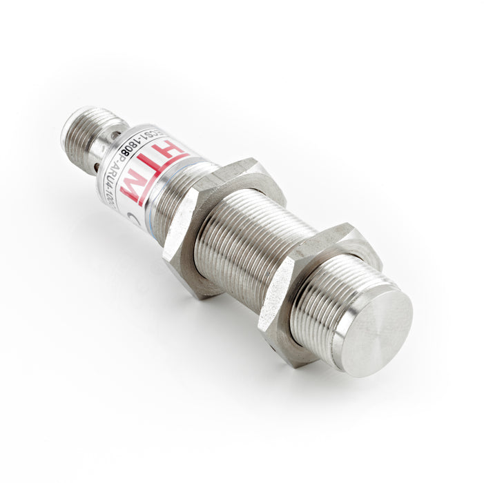 ECS1-1808P-BRU4 – HTM Sensors M18 MetalHead Extended Range Proximity Sensor Shielded 8 mm PNP NC M12 Connector