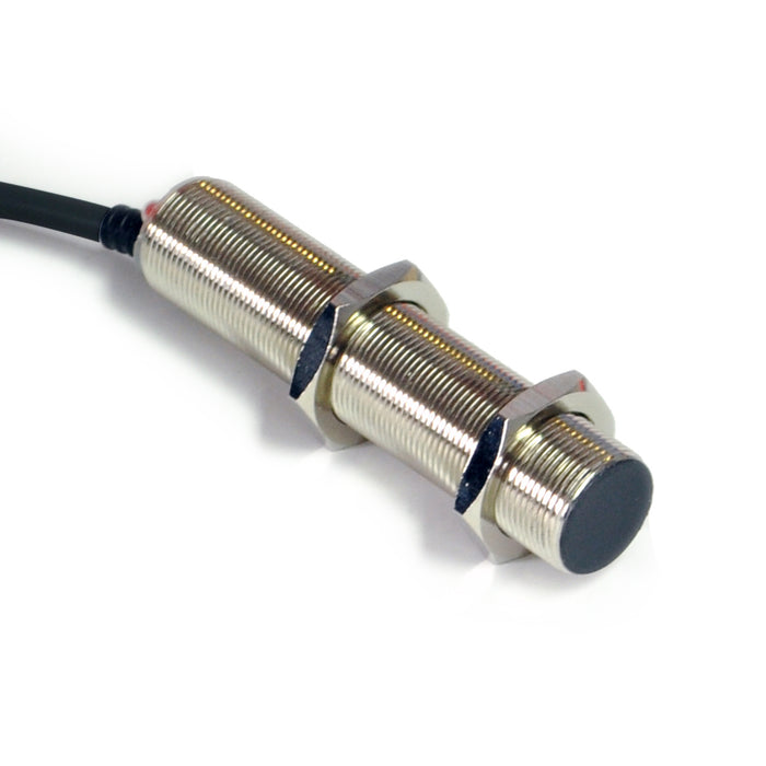 FCM1-1805C-A2U2/BLACK CABLE - 5.0 DIAMETER – HTM Sensors Inductive Proximity Sensor Chrome Plated Brass Shielded 18 mm Threaded Body 5 mm Range DC