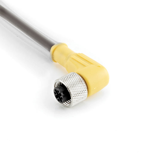 R-FA4TZ-V075(18AWG)PUR-S – HTM Sensors M12 Cable 4 Pin Angled Connector PVC 5 m Length PUR Jacket with Silicone