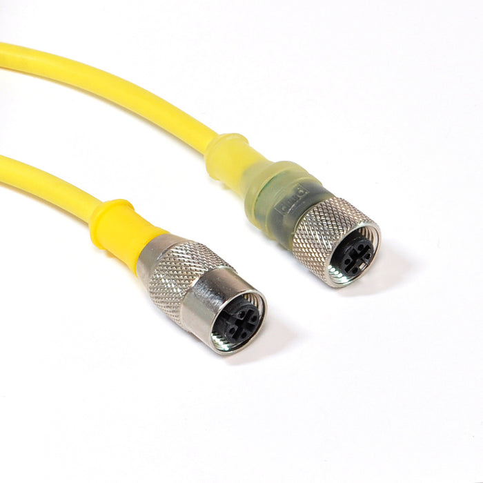 R-FS4/3TZ-Y072+R-FS4/3TP-Y072/A – HTM Sensors M12 Double Ended Sensor Cable Female Straight to Female Straight 3 Pin with LED