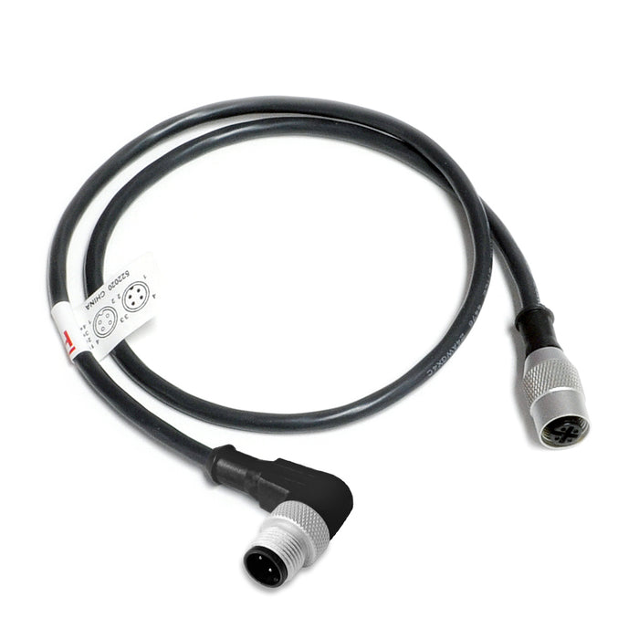 R-MA4TZ-S072+R-FS4TZ-S072 – HTM Sensors Double Ended Cable Male Angled Female Straight 4 Pin 2 m Silicone