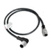 R-MA4TZ-S070.3+R-FS4TZ-S070.3 – HTM Sensors Double Ended Cable Male Angled Female Straight 4 Pin 0.3 m Silicone
