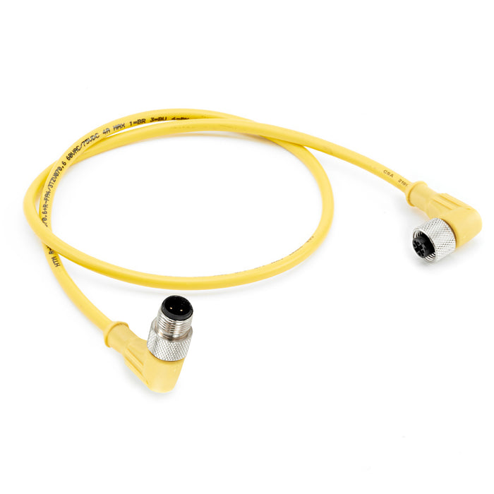 R-MA4TZ-V0710 + R-FA4TZ-V0710 – HTM Sensors M12 Double Ended Cable Male Angled to Female Angled 4 Pin 10m Length
