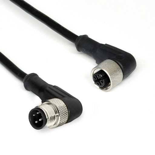 R-MA4TZ-Y070.3+R-FA4TZ-Y070.3 – HTM Sensors Double Ended Cable M12 A-Coded Male Angled M12 A-Coded Female Angled 4 Pin 0.3 m PUR/PVC