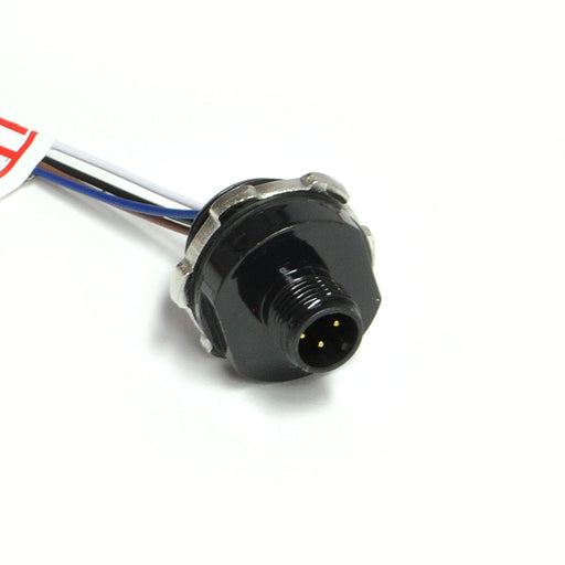 R-MS4FZ/0.5/M20X1.5 – HTM Sensors M12 Male Panel Mount Connector 4 Pin 0.5m Length M20 x 1.5