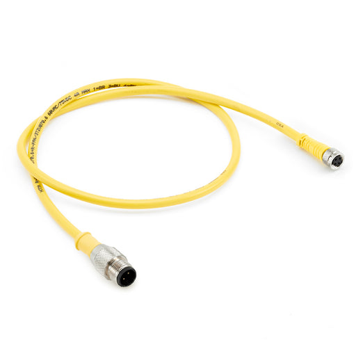 R-MS4TZ-Y070.3+C-FS4TZ-Y070.3 – HTM Sensors Double Ended Cable M12 A-Coded Male Straight M8 A-Coded Female Straight 4 Pin 0.3 m PUR/PVC