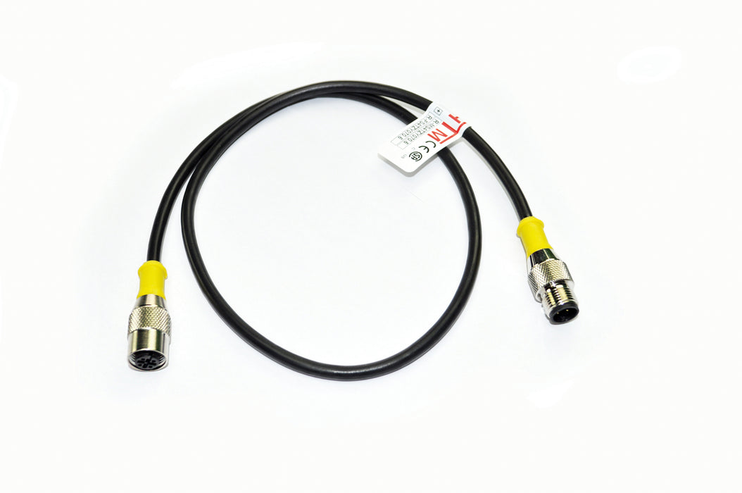 R-MS4TZ-Y074 + R-FS4TZ-Y074 – HTM Sensors M12 Double Ended Cables Male Straight to Female Straight 4 Pin 4m Length PUR