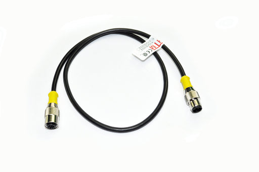 R-MS4TZ-Y074 + R-FS4TZ-Y074 – HTM Sensors M12 Double Ended Cables Male Straight to Female Straight 4 Pin 4m Length PUR