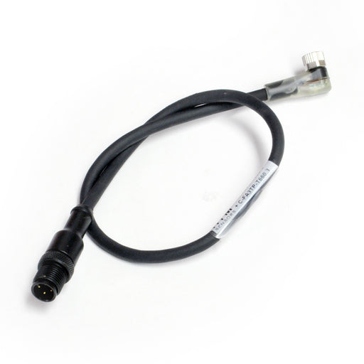 R-MS4TZ-T660.3+C-FA4TZ-T660.3 – HTM Sensors Double Ended Cable M12 Male Straight M8 Female Angled TPE 0.3 m 4 Pole