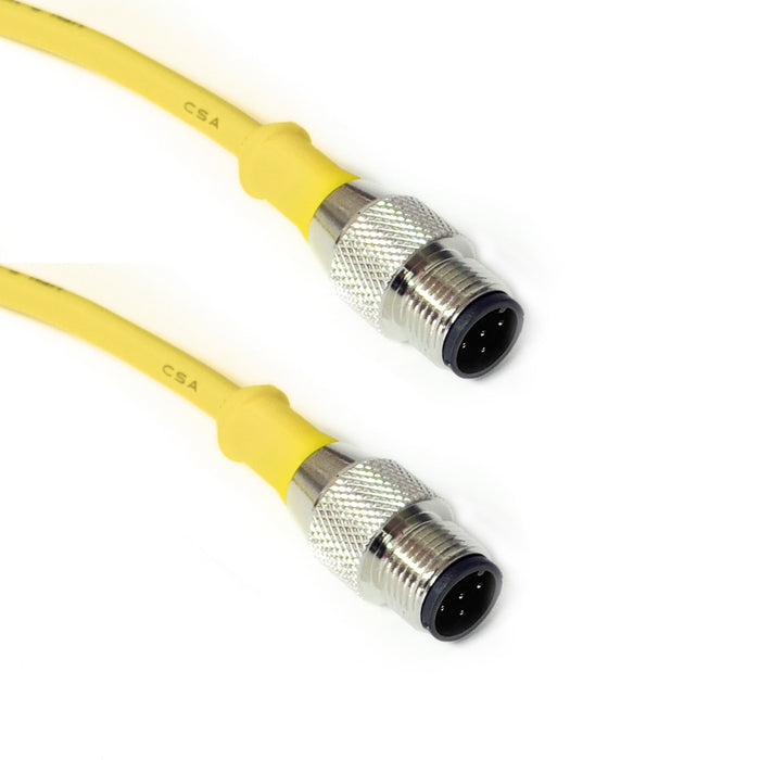 R-MS5TZ-V075+R-FS5TZ-V075 – HTM Sensors M12 Double Ended Cable M12 Male Straight to M12 Female Straight 5 m 5 Pole PVC