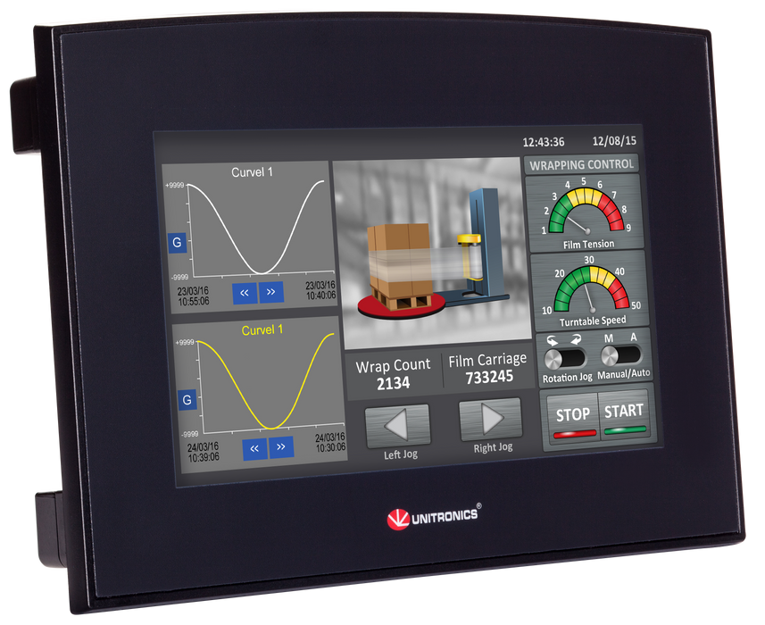SM70 – Unitronics Samba 7" PLC + HMI Touchscreen (All Variants)