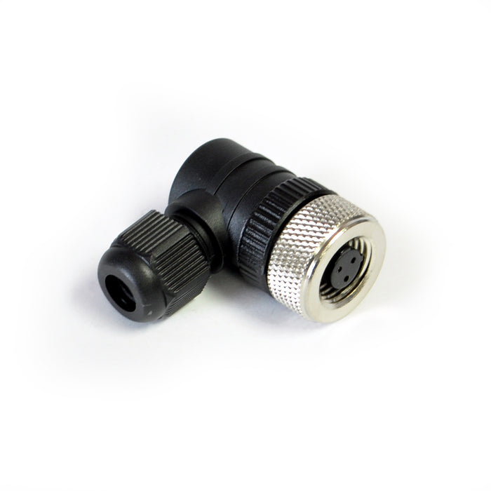 U-FA3KA/PG7 – HTM Sensors M12 Field Connector Female Angled 3 Pin 1/2-20" for AC Connections PG7 Connector Gland