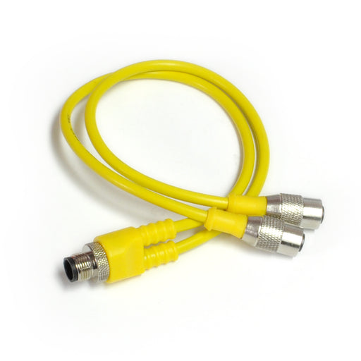 U2-R4R-FS4KZ-V061 – HTM Sensors Splitter Cable 1 x M12 A Coded Male 2 x M12 Female PVC Jacket 1 m