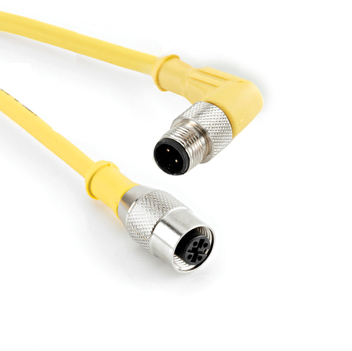R-MA4TZ-V072+R-FS4TZ-V072 – HTM Sensors Double Ended Cable M12 A-Coded Male Angled M12 A-Coded Female Straight 4 Pin 2 m PVC