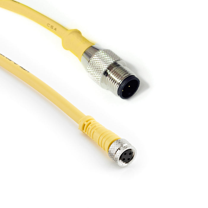 R-MS4/3TZ-V071+C-FS3TZ-V071 – HTM Sensors Double Ended Cable M12 A-Coded Male Straight M8 A-Coded Female Straight 3 Pin 1 m PVC