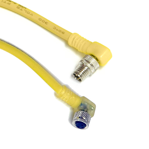 C-MA3TZ-V070.3+C-FA3TP-V070.3 – HTM Sensors Double Ended Cable M8 Male Angled M8 Female Angled PVC 0.3 m 3 Pin LED