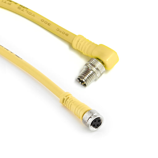 C-MA3TZ-V072+C-FS3TZ-V072 – HTM Sensors Double Ended Cable M8 A-Coded Male Angled M8 A-Coded Female Straight 3 Pin 2 m PVC