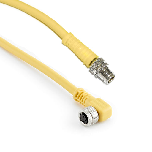 C-MS3TZ-V072+C-FA3TZ-V072 – HTM Sensors Double Ended Cable M8 A-Coded Male Straight M8 A-Coded Female Angled 3 Pin 2 m PVC