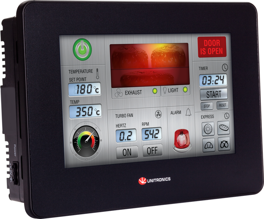 UniStream 7" PLC + HMI Touchscreen – Built-in Controller (All Variants)